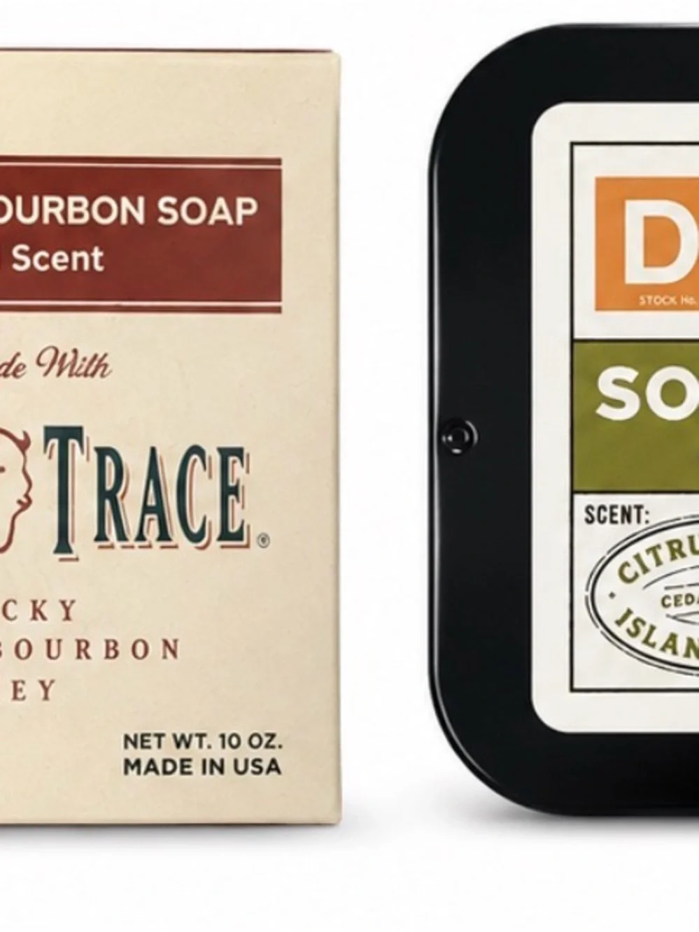 Duke Cannon Buffalo Trace Bourbon Soap & Bay Rum Solid Cologne Gift Set New